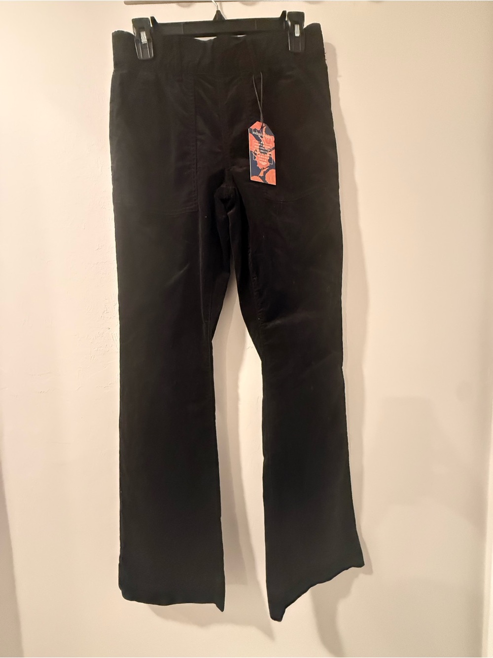 Indigo Poppy Black Corduroy Flare Pants Women’s NWT 70s Retro